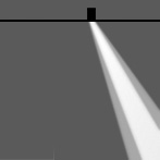 symmetric, very narrow beam [EE]