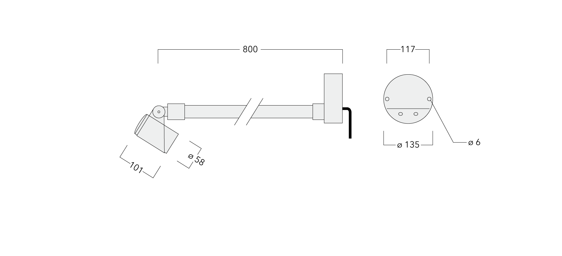 FLC301 Wall bracket Schematics