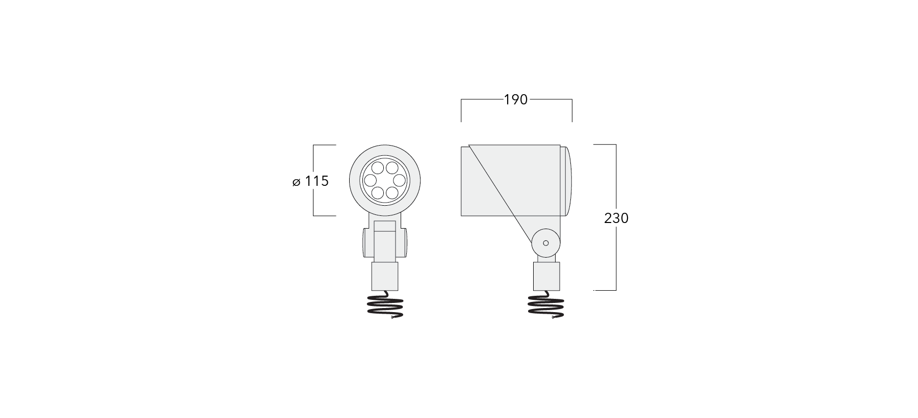 FLC321 Spigot mounted Schematics