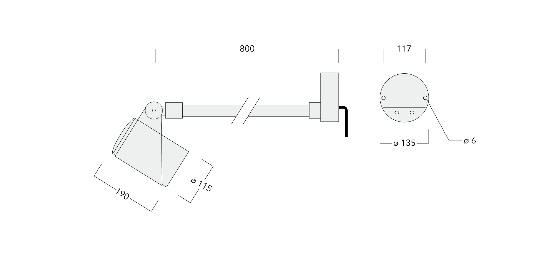 FLC321 Wall bracket Schematics