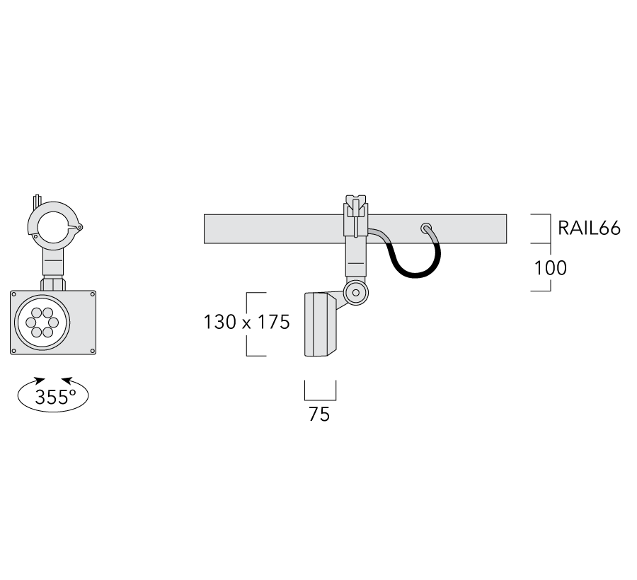 FLD121 LED RAIL66 Schematics