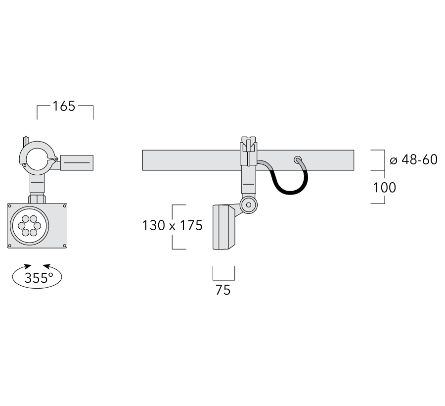FLD121 LED Space frame Schematics