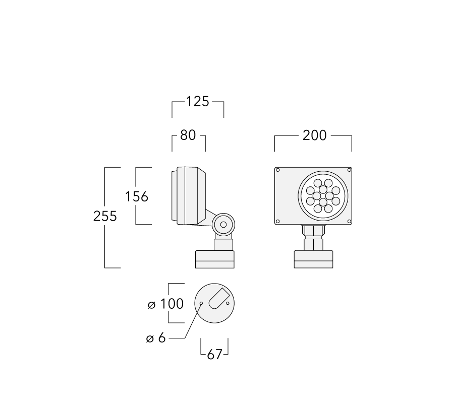 FLD131 LED Surface mounted Schematics