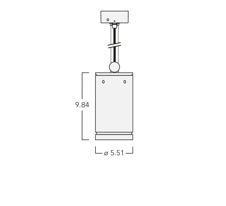 DAS120-PM LED PENDANT MOUNT Schematics