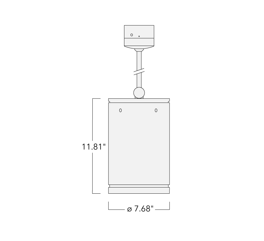 DAS110-PR PENDANT MOUNT Schematics