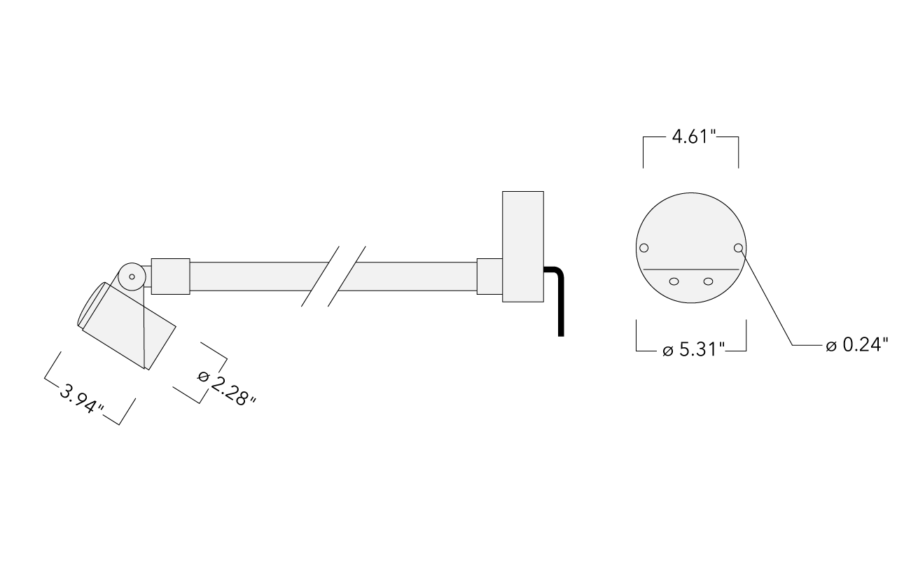 FLC301 Wall bracket Schematics