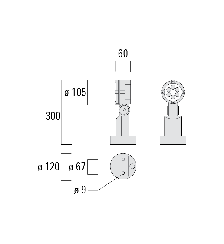 FLC121 LED Surface mounted Schematics