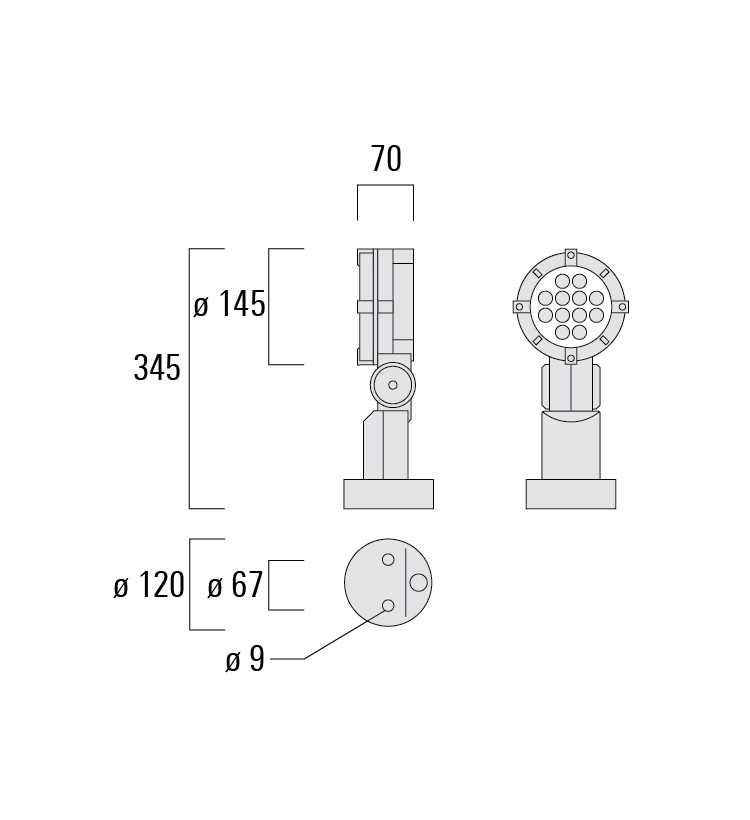 FLC131 LED Surface mounted Schematics