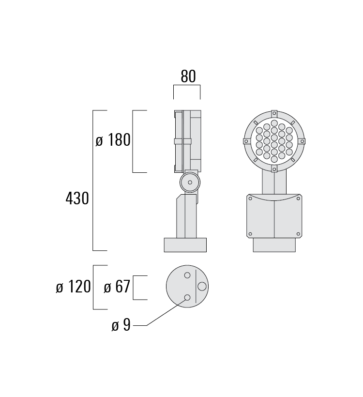 FLC141 LED Surface mounted Schematics