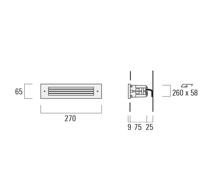 STL134 LED Reduced Depth Schematics